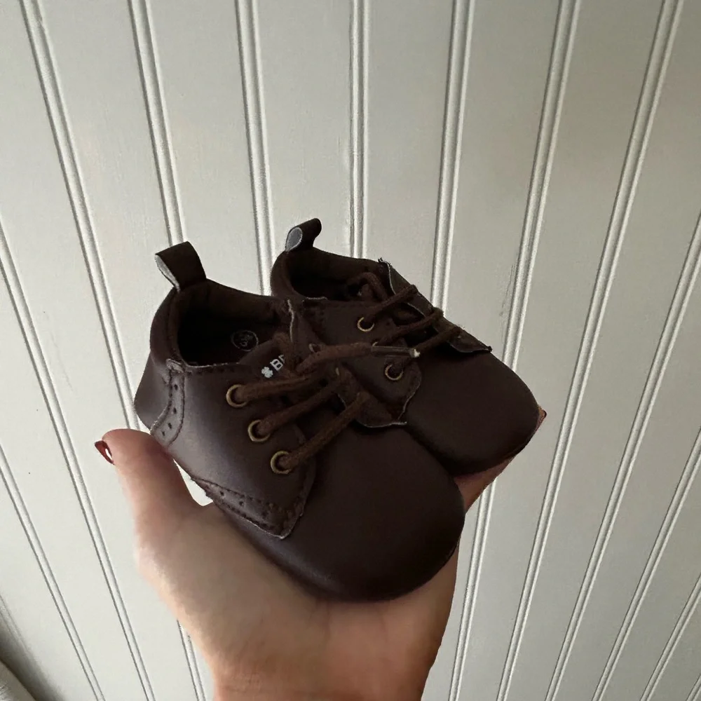 Lucky Brand Baby Infant Size 3 Chocolate Brown Crib Shoes